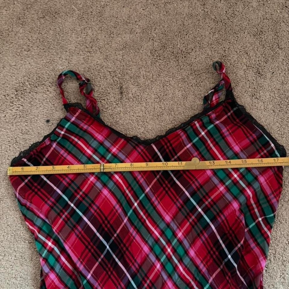 Victoria's‎ Secret red and green plaid nightgown/loungewear dress - Picture 5 of 6